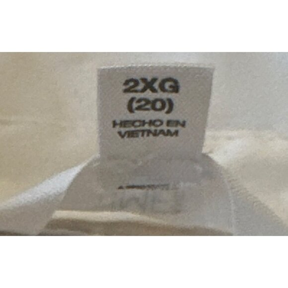 Women's Time & Tru Button-Down White Blouse Polyester Blend Size XXL(20) - Picture 11 of 15